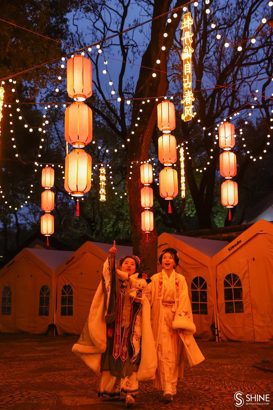 lantern fair lights up garden's new year celebrations