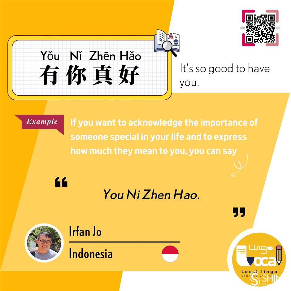 'local lingo: express yourself!' episode 69: 有你真好 (<i>you ni zhen hao</i>)