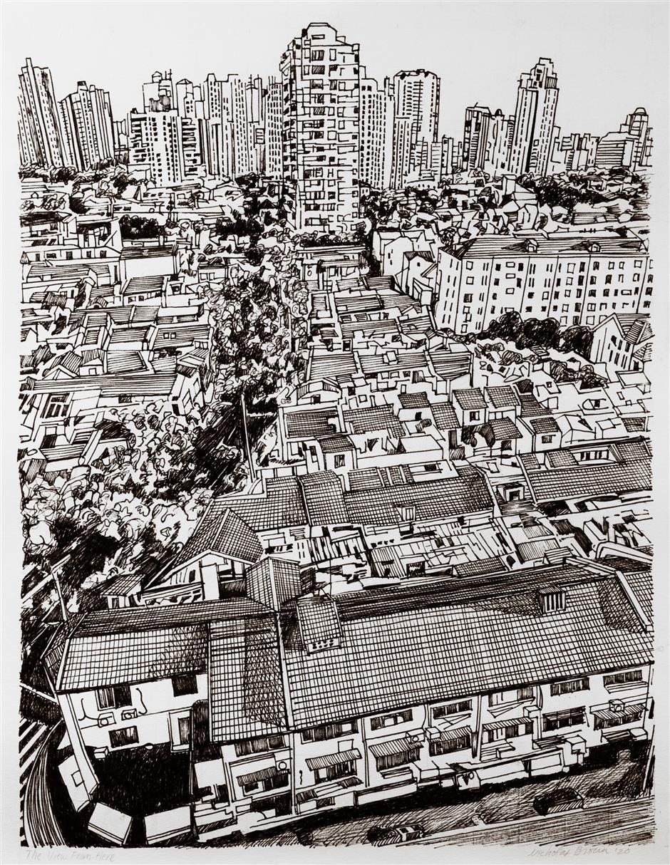 american block print artist captures the essence of shanghai neighborhoods