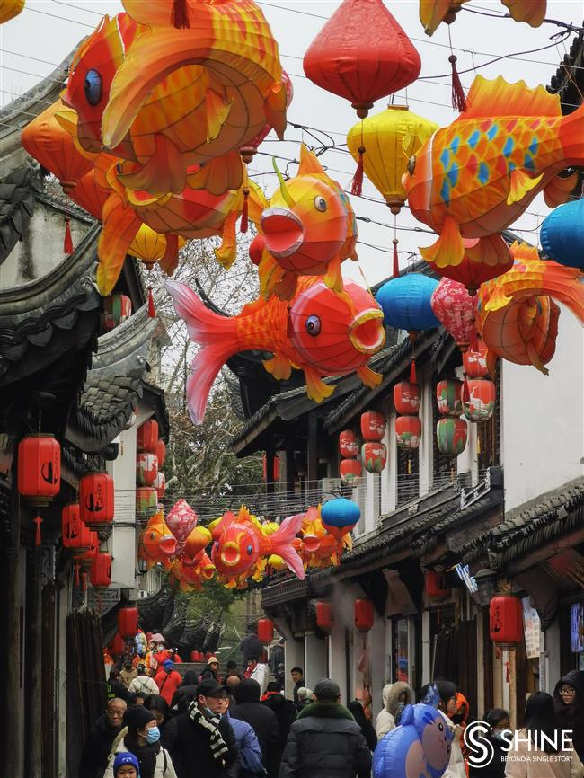 spring festivities flourish on shanghai's streets