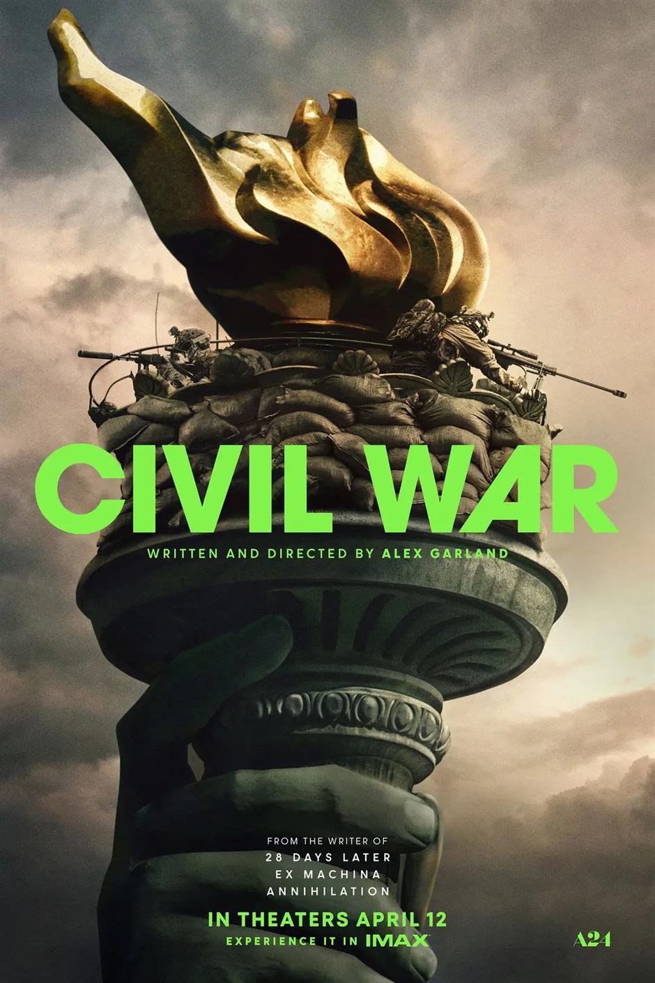 alex garland's 'civil war' set for release in china