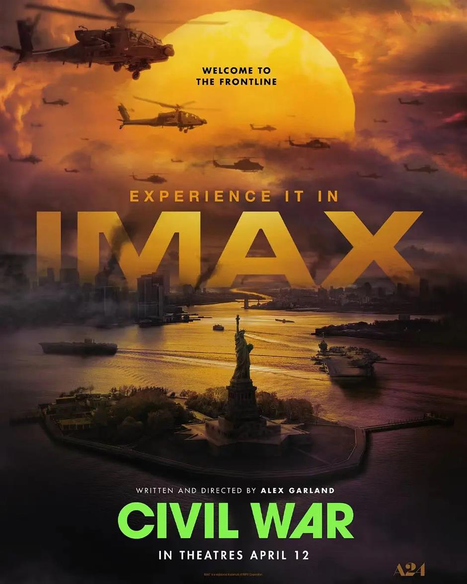 alex garland's 'civil war' set for release in china