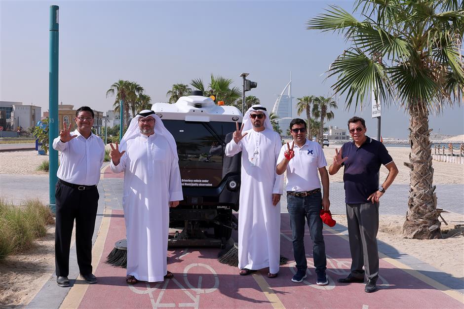 shanghai-developed driverless sweepers go global