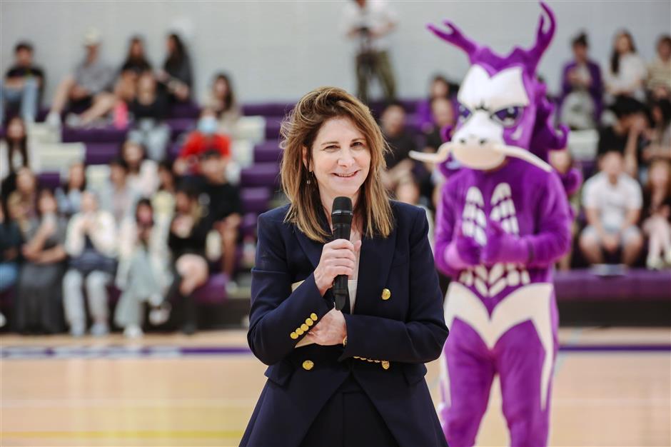 nyu president returns to shanghai in her new role