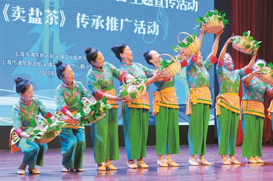 pudong's intangible cultural heritage showcased