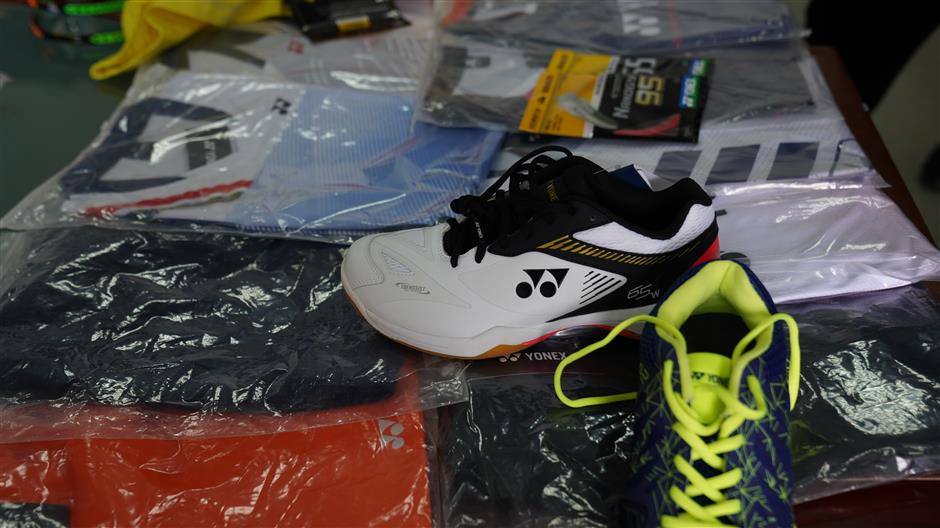 45 people apprehended for producing fake yonex sportswear