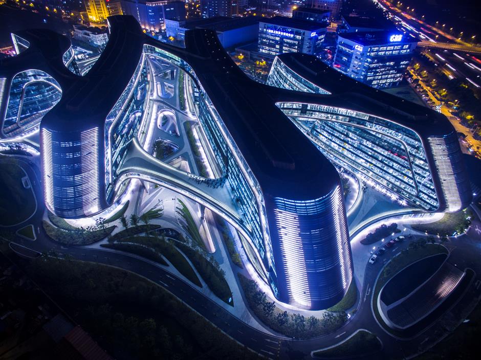 shanghai's iconic architecture showcased as 'city of design' takes shape