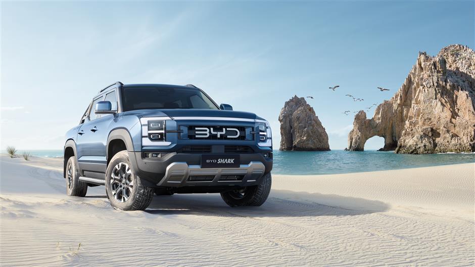 byd introduces its first pickup truck, the shark, in mexico