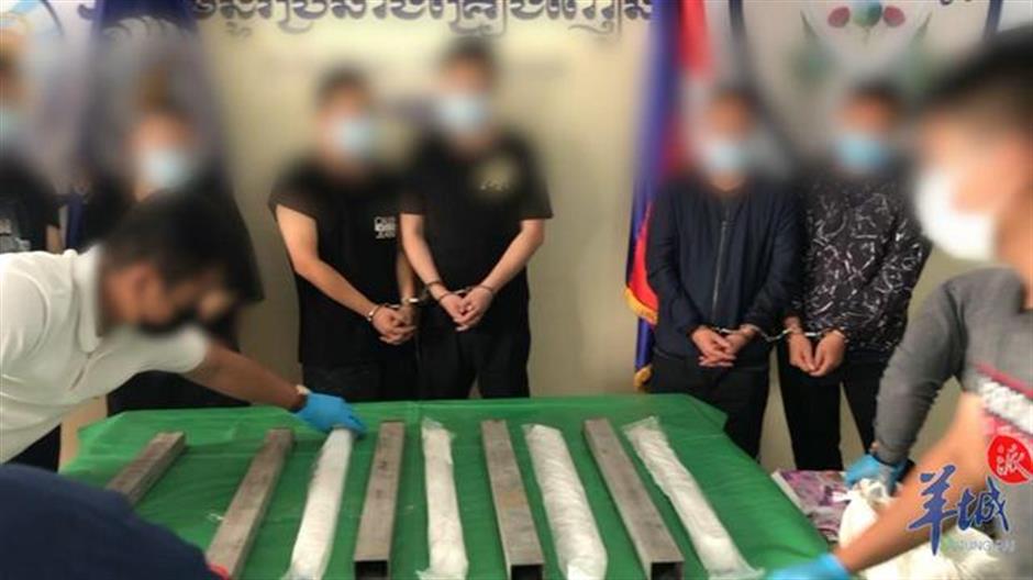 chinese, cambodian police seize 350 kg of methamphetamine