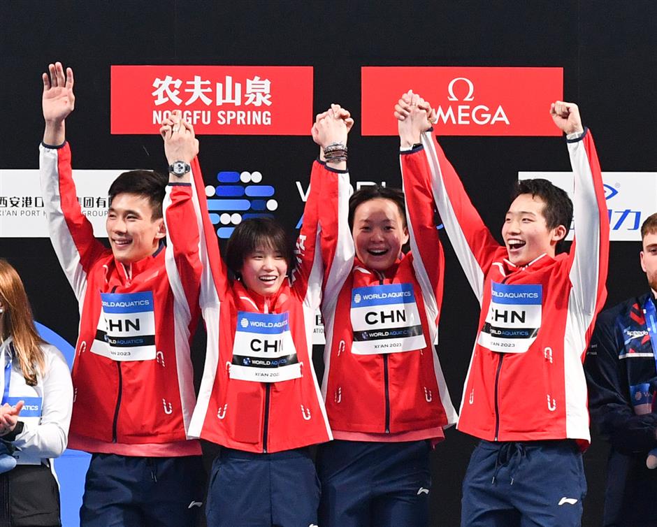 china sweeps 9 golds at diving world cup in xi'an