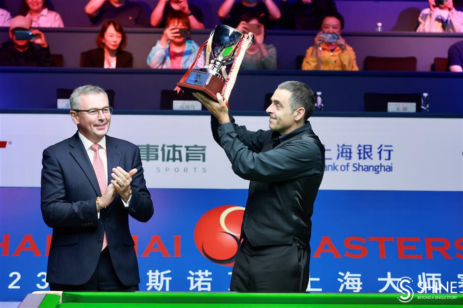 'rocket' o'sullivan pockets 5th shanghai masters title