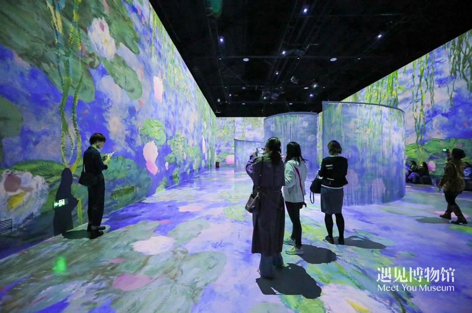 exhibition offers multi-sensory immersion into the world of monet