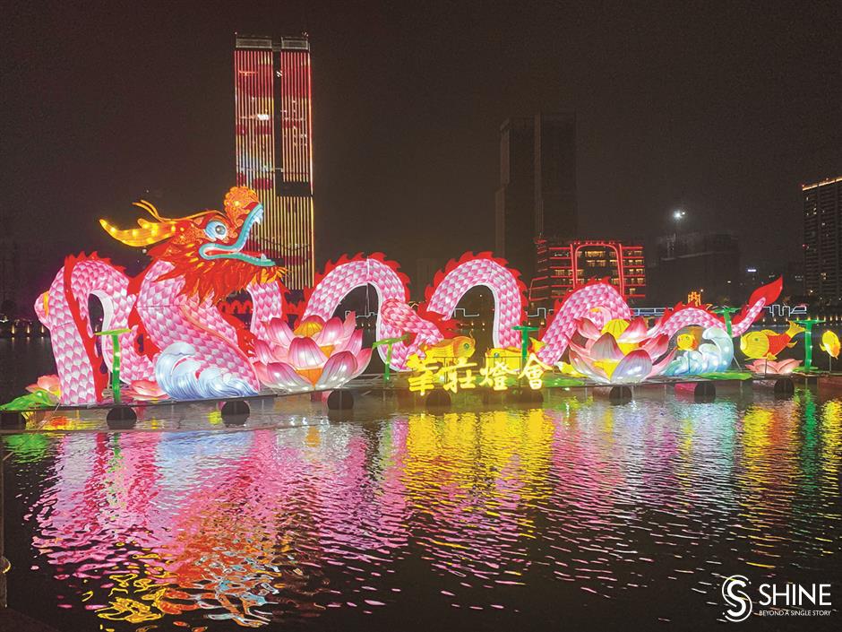 lantern show merges mist, myth and mechanics in lakeside setting