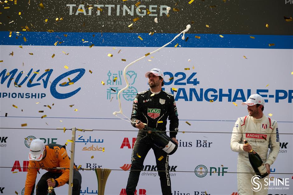 evans, da costa take honors at inaugural formula e shanghai e-prix