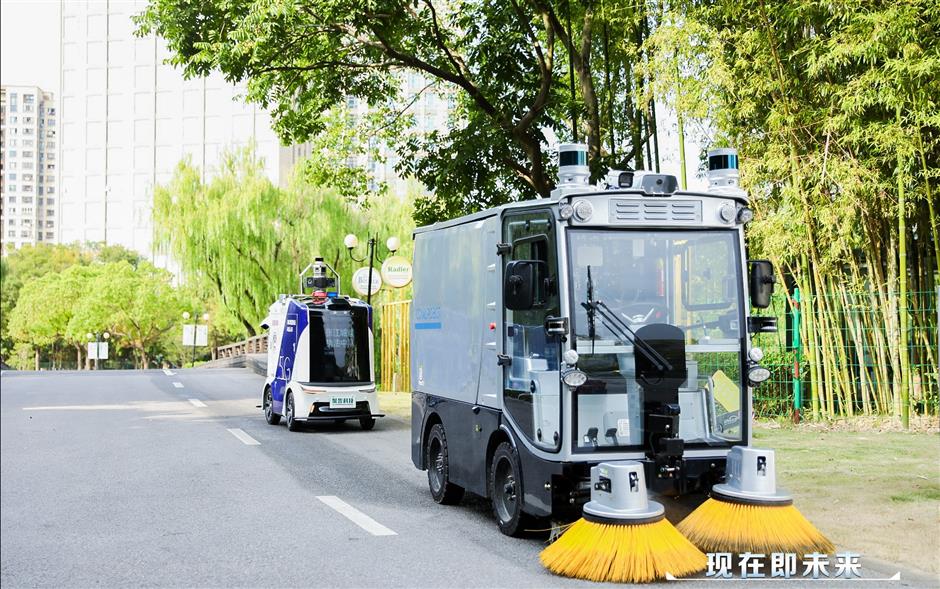 welcome to the driverless park in jiading