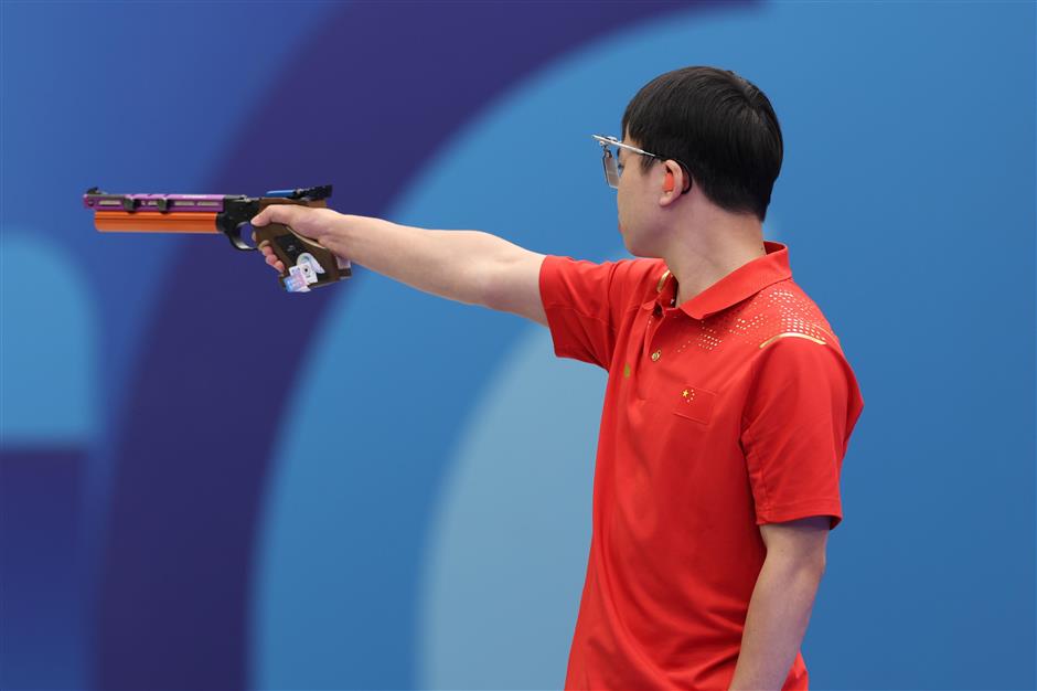 xie yu wins men's 10m air pistol gold at paris olympics