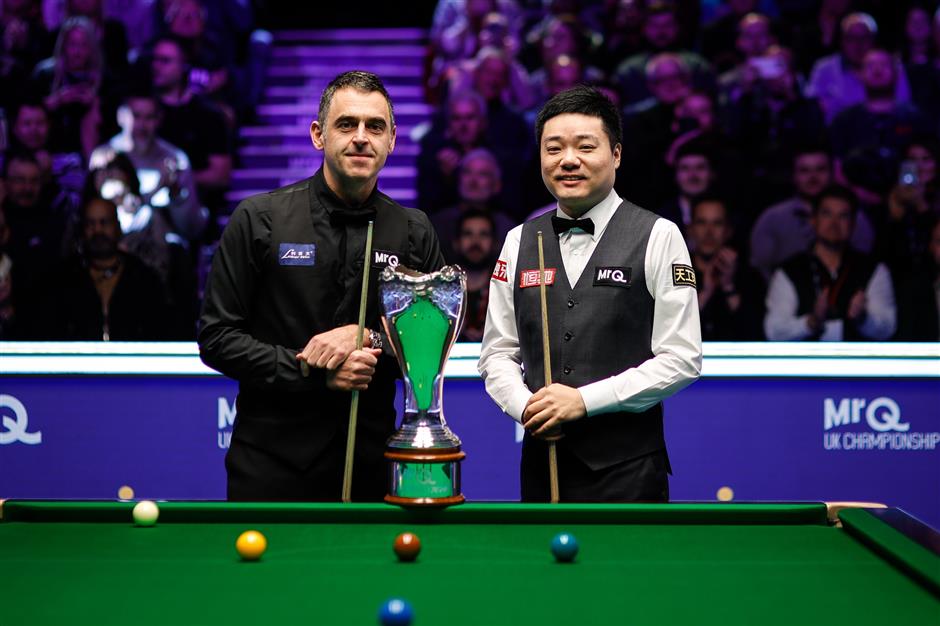 o'sullivan beats ding to take 8th uk snooker championship crown