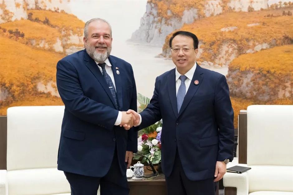 shanghai mayor meets cuban prime minister to strengthen bilateral cooperation