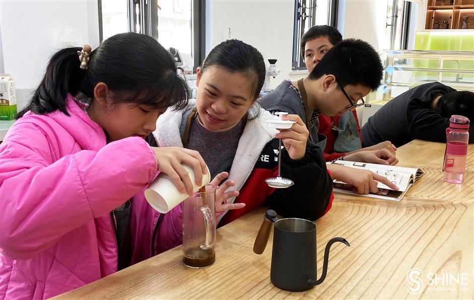 mentally disabled students in 'inclusive space' brew coffee shop future