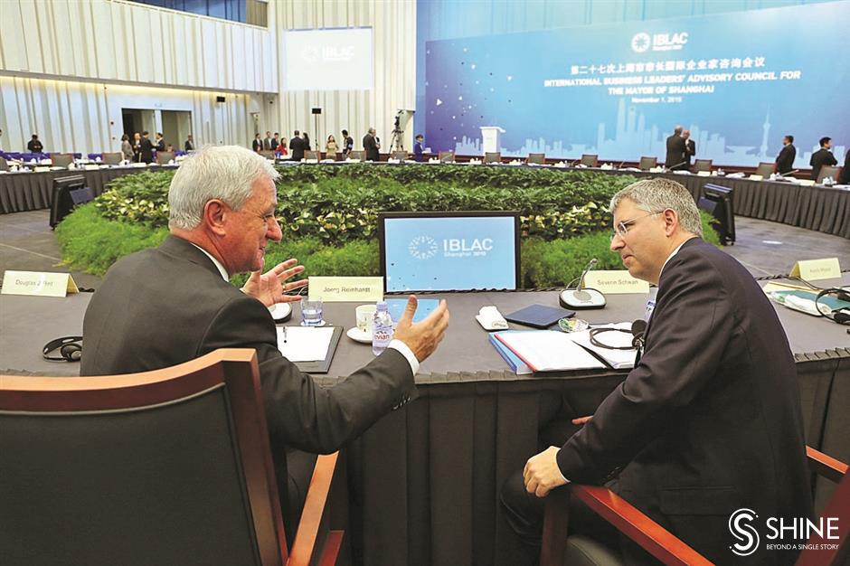 international business leaders meet again in shanghai to share ideas for a better city