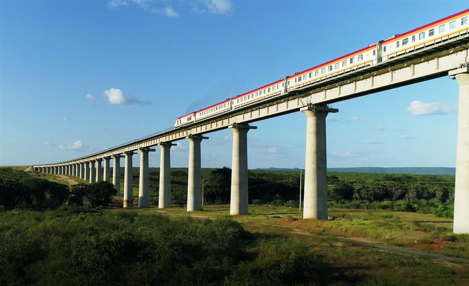 'to get rich, build roads first.' or, in this case, a railroad that has become a lifeline in kenya