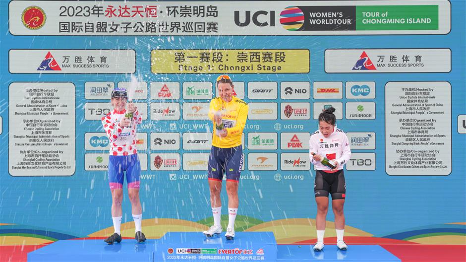 women cyclists pedal for glory as tour of chongming island starts