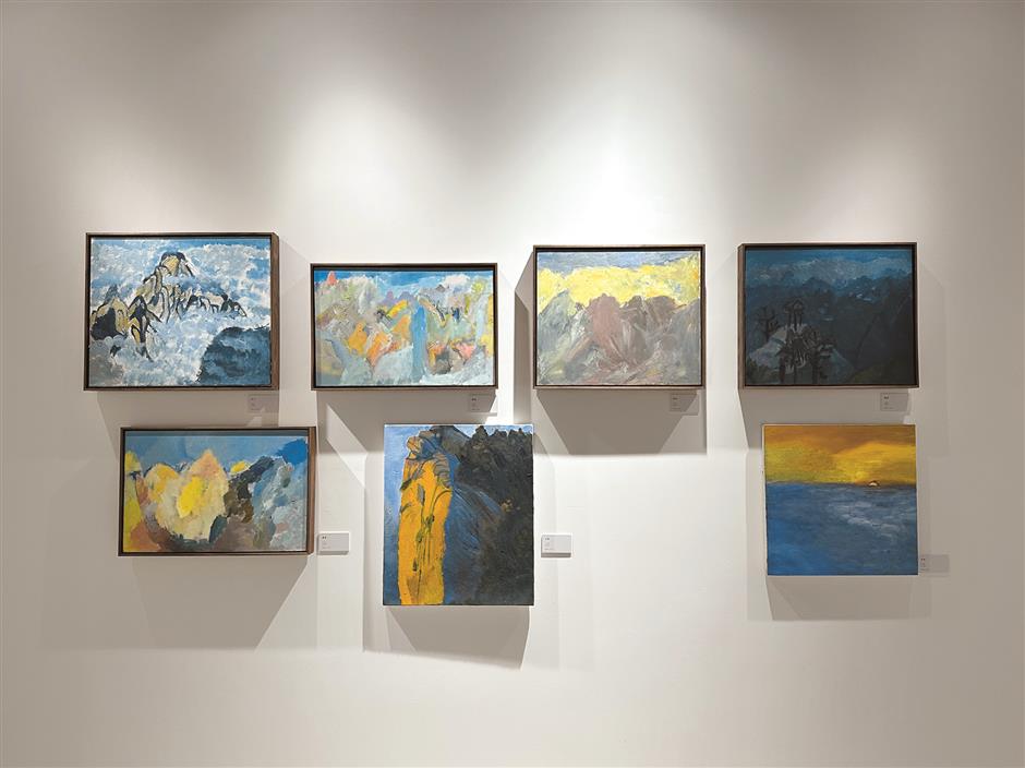 father and son art exhibition reveals 'joy in the mountains'