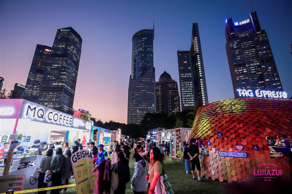 8th lujiazui coffee festival begins in shanghai's financial hub