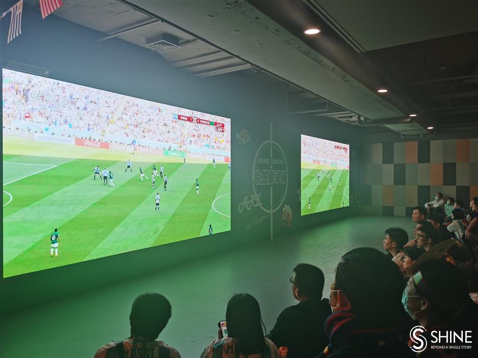 shanghai's nightlife comes alive with world cup frenzy