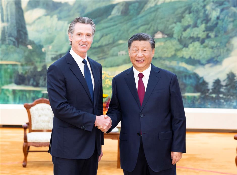 chinese president xi meets us california governor