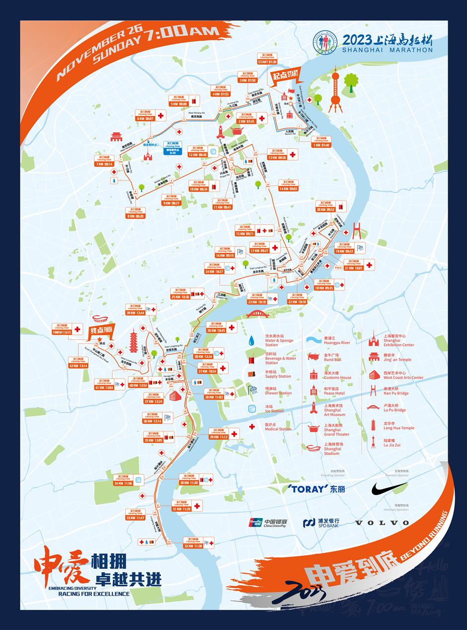 new trophies and route changes for shanghai marathon