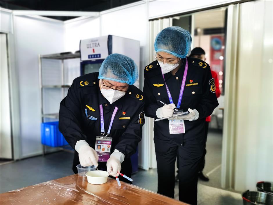 meals and staffers tested to ensure food safety at ciie